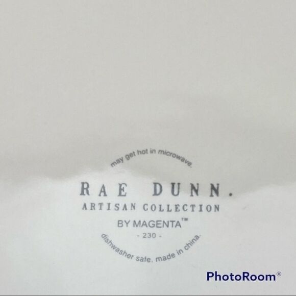 RARE Rae Dunn Christmas Holidays Stiched Dinner Plates Set of 4 Farmhouse HTF - Picture 8 of 10